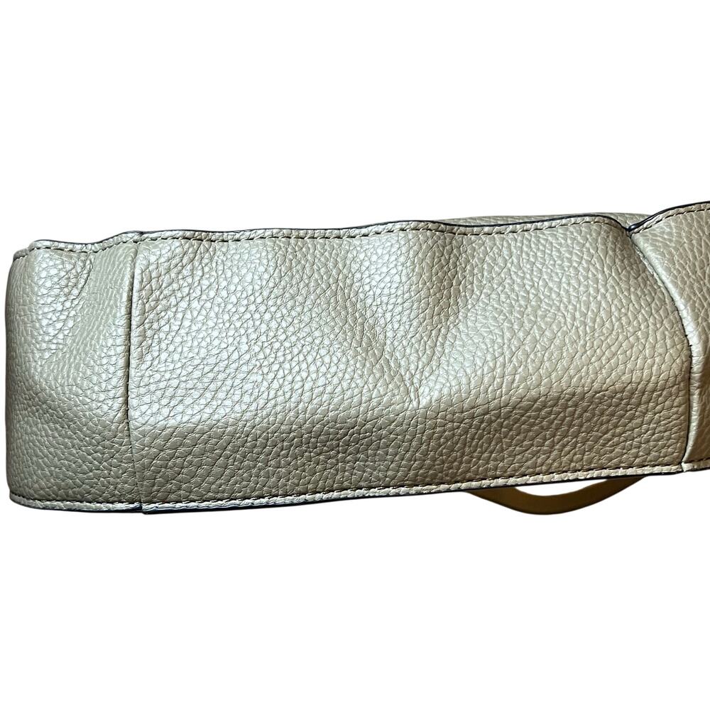 Steve Madden Turn-Lock Quilted Olive Green Shoulder Bag - Picture 5 of 9